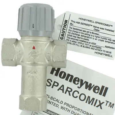 HONEYWELL SPARCO AM Series™ MIXING VALVE SPARCOMIX™ 3/4  NPT 100-145° # AM101-1 • $75
