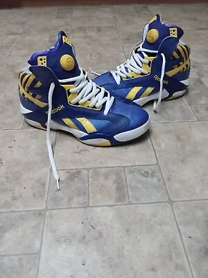 Vintage  Shaq Attack  Reebok Pump LSU Tigers Size 13  • $74.99