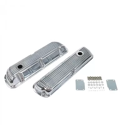 Finned Valve Covers With Breather Holes - Small Block Ford Windsor 289-351 • $146.37