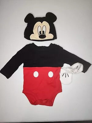 NWT Disney Store Mickey Mouse Baby Costume Bodysuit 3-6 Months • $18