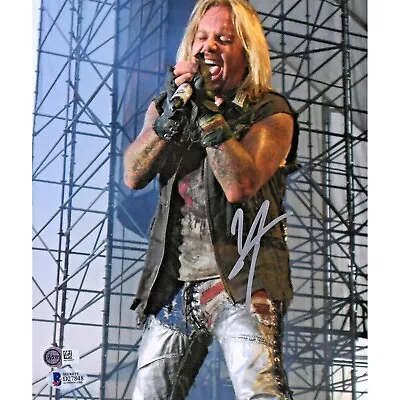 Motley Crue Vince Neil Signed 8x10 Photograph Autographed Beckett BAS COA • $74.89