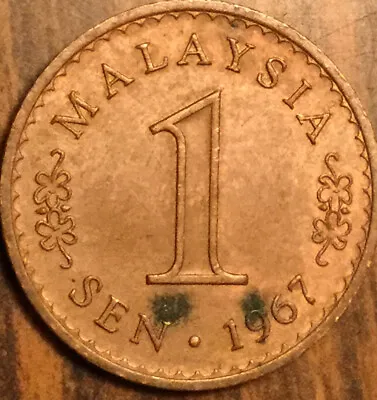 1967 Malaysia 1 Sen Coin • $1.75