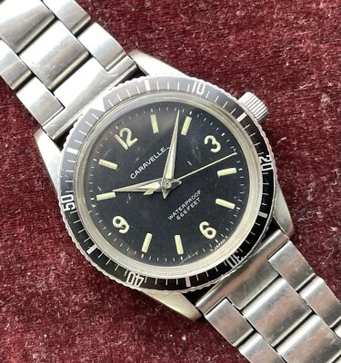 $475 • Buy Vintage Caravelle M6 Sea Hunter Mens Diver Watch