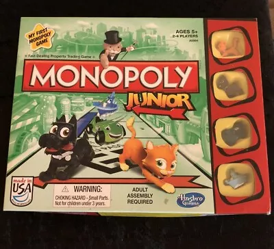 Monopoly Junior Board Game. All Pieces Present Box In Good Shape.  • $10