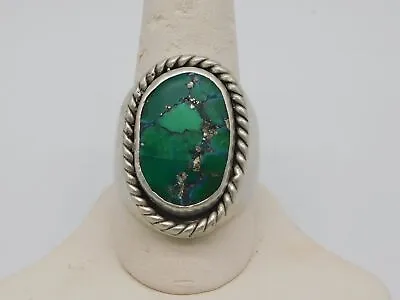 Native American Indian Sterling Silver Turquoise Stone Men's Ring • $350