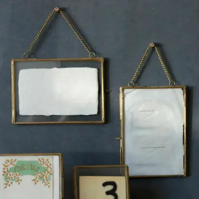Wall Hanging Brass/Gold Photo Frame Antique Modern Style 8 Size Homeware Gift A4 • £9.99
