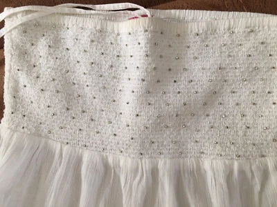 £5 • Buy Monsoon White Stretch Bandeau Top, Halter Neck Tie, Shoulder Straps Too!  New, M