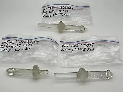 Vintage Coffee Pot Cory Glass Rod Filter Lot Of 3 • $12.50