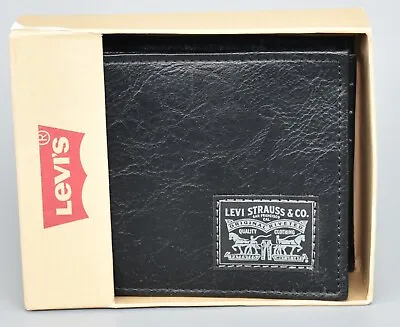 Levis RFID Bifold Black Men's Wallet X71 • $19.99