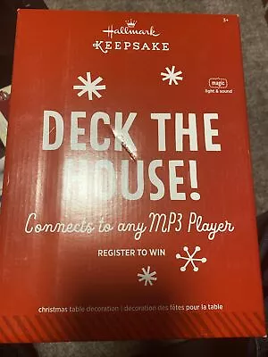 Hallmark Keepsake Deck The House Tabletop MP3 Player 2014 Light Show Retired • $45