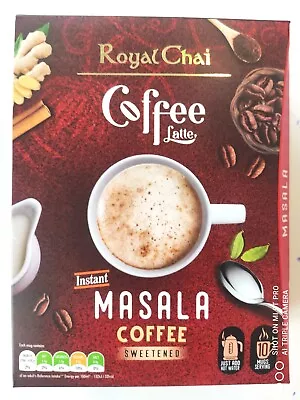 2 X Royal Chai Masala Coffee Latte Sweetend Instant Coffee 10 Sachets. • £10.99