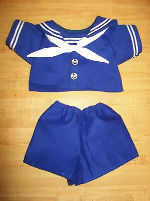 BLUE SAILOR SUIT SHIRT PANTS TIE ANCHOR BUTTONS For 15-16  CPK Cabbage Patch  • $22.99