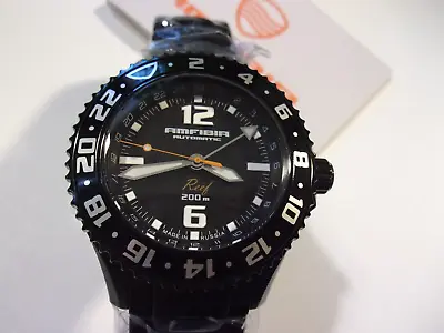 Vostok Amfibia Reef Automatic Watch.  GMT.  Black. USA Seller. New In Box. • $417.85