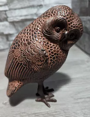 Achla Designs 6.5  Saw Whet Owl Metal Garden Statue Sculpture Animal Figurine • $26.95