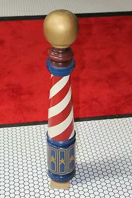 Early 1900s Barber Shop Wood Barber Pole  • $1250