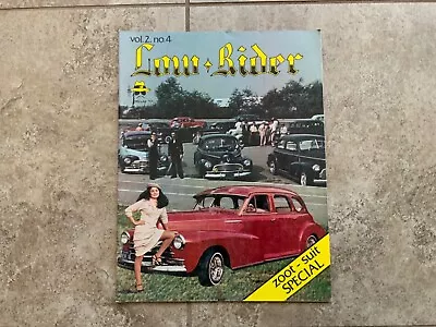 1978 Vintage Low Rider Magazine Volume 2 No. 4 - ZOOT SUIT SPECIAL • $40