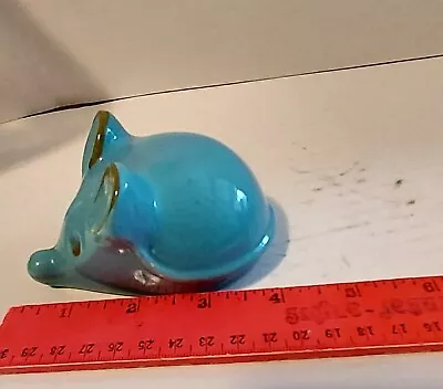 Blue Ceramic Pottery Mouse 453 Italy • £18.30