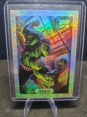 INCREDIBLE HULK 1994 Marvel Masterpieces HOLOFOIL Limited Edition INSERT Card #4 • $14.07