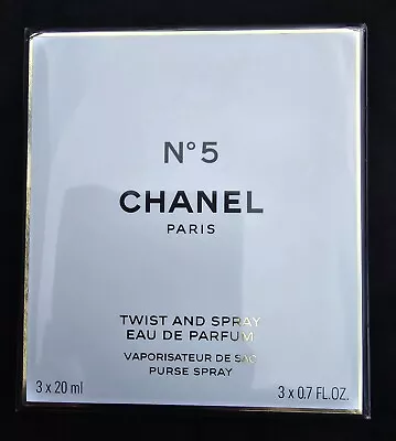 Chanel Paris No 5 Eau De Parfum 3 X 20ml Purse Spray • £99.95