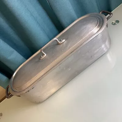 BOURGEAT Aluminium Fish Kettle With Trivet Poissonnier 50 Serie Classique... • $45