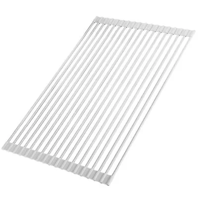 Roll Up Dish Drying Rack Kitchen Rolling Dish Drainer Foldable Sink Rack Mat • $27.49