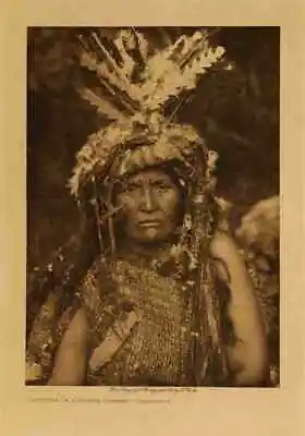 A4 Print Native American Indian Costume Of A Woman Shaman Clayoquot • £8.99