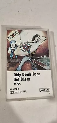 AC/DC - Dirty Deeds Done Dirt Cheap Cassette Original  • $69.99