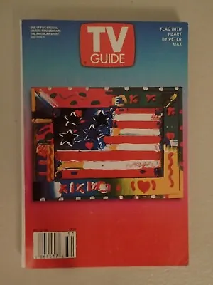 TV Guide 2001 PETER MAX Flag With Heart Cover Art Sept 11th FUND Beatles POP • $30