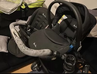 Silver Cross Baby Pram 3 In 1 Travel System With Isofix • £100