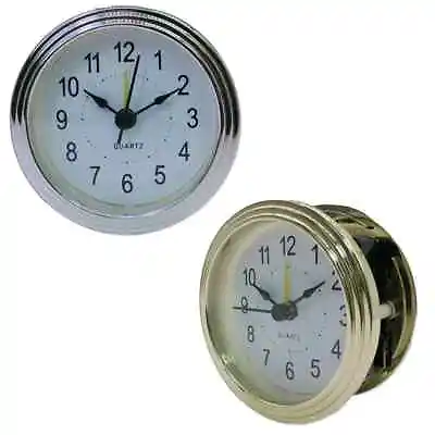 Gold Silver Hotel Alarm Clock 3 Inch Quartz Wall Round Table Alarm Clock • $6.99