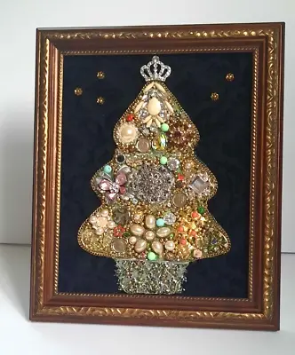 Handcrafted Jewelry Art Vintage To Now Pieces Christmas Tree One Of A Kind New • $68.99