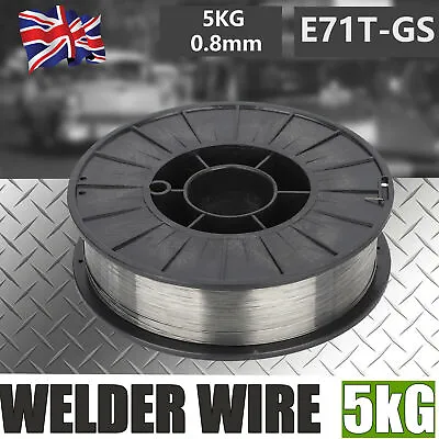 1/5kg 0.8mm Gasless Stainless Steel Mig Welding Wire Reel Spool Roll Flux Core • £8.80