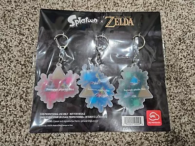 Splatoon X The Legend Of Zelda Splatfest Keychain Set My Nintendo Rewards New • $10.95