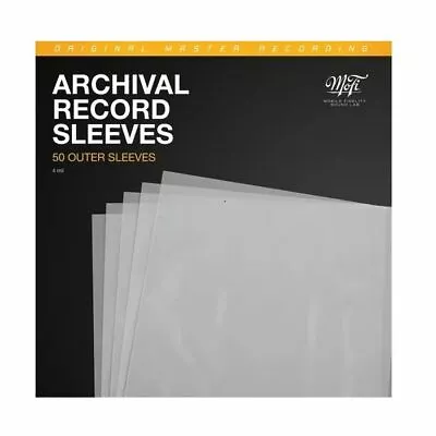 Mobile Fidelity Outer Archival Record Sleeves (pack Of 50) • £26.81