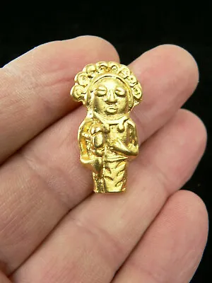 24K Gold Plated Pendant El Dorado Carakas SHAMAN NEW Gold Plated • £7.78