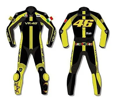 $269.10 • Buy Valentino Rossi MotoGP VR 46 Racing Genuine Leather Suit For Bike 1pc &2pc