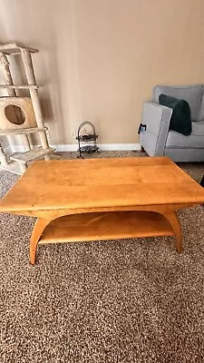 Heywood Wakefield Two Tiers Mid Century Atomic Coffee Table 5299 - Great Shape! • $160