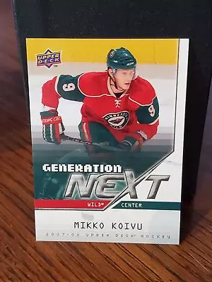 2007-08 Upper Deck Generation Next Mikko Koivu #GN25 Wild • $4.91