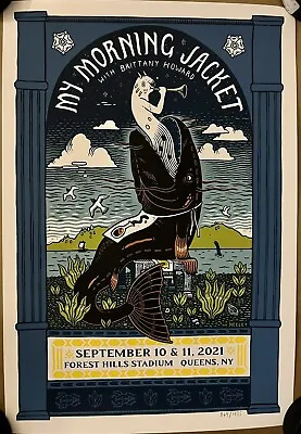 My Morning Jacket Poster Forest Hills Queens Ny 2021 Kathleen Neeley #911/1035 • $99.99