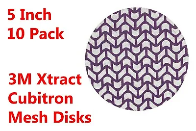 $9.99 • Buy 3M™ 710W Xtract™ 5  Net Sanding Discs Cubitron II ™ Hook And Loop 10 Pack
