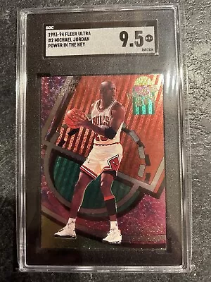 1993-94 Fleer Ultra Michael Jordan Power In The Key SGC 9.5 Low Pop Beautiful • $1299.99