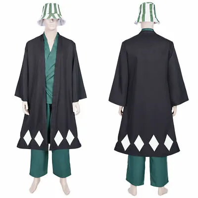 £40.79 • Buy Anime Bleach Urahara Kisuke Outfit Kimono Halloween Cosplay Costume Full Set 