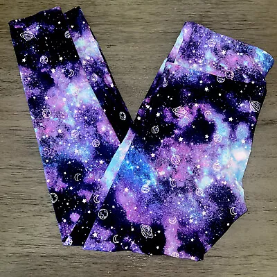 NOBO ANKLE SUEDED HIGH RISE COSMIC LEGGINGS Juniors M (7-9) NWT Soft!! • £12.54