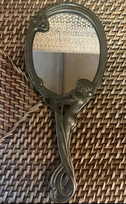 Vintage Art Nouveau Style Hand Mirror French Art Nouveau Mirror • $130