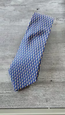 Salvatore Ferragamo Men's Blue Bird Novelty Silk Neck Tie $215 • $109.99