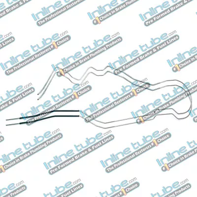 68-69 Chevelle Hardtop Main Fuel Line And  Return 3/8-1/4  2 Pc Set Stainless • $169