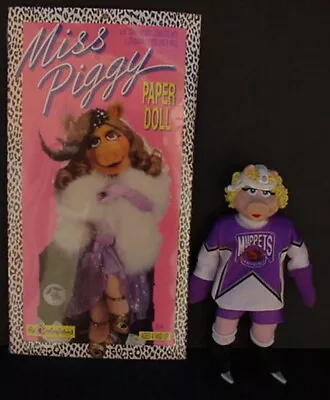 Vtg MUPPETS MISS PIGGY Colorforms 1989 Paper Doll 1995 McDonald's Hockey Plush • $35