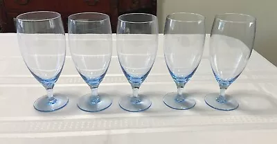 Retired Mikasa Azure Blue Iced Tea Glasses 359343 Set Of 2 Or 3 Or 5 • $130