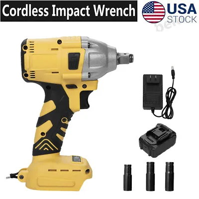 Cordless Electric Impact Wrench Guns 1/2'' High Power Driver With Li-ion Battery • $40.99