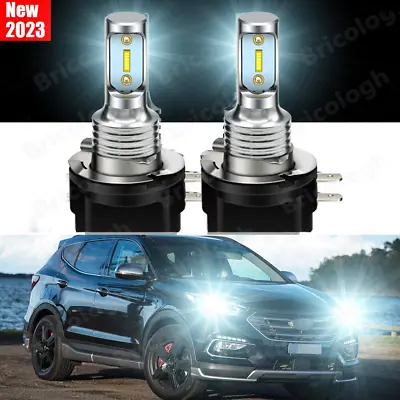 For Hyundai Santa Fe 2009-2016 H11B LED Headlight 6000k White Bulbs Low Beam Kit • $15.99